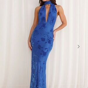 Hello Molly Blue Floral Maxi Dress